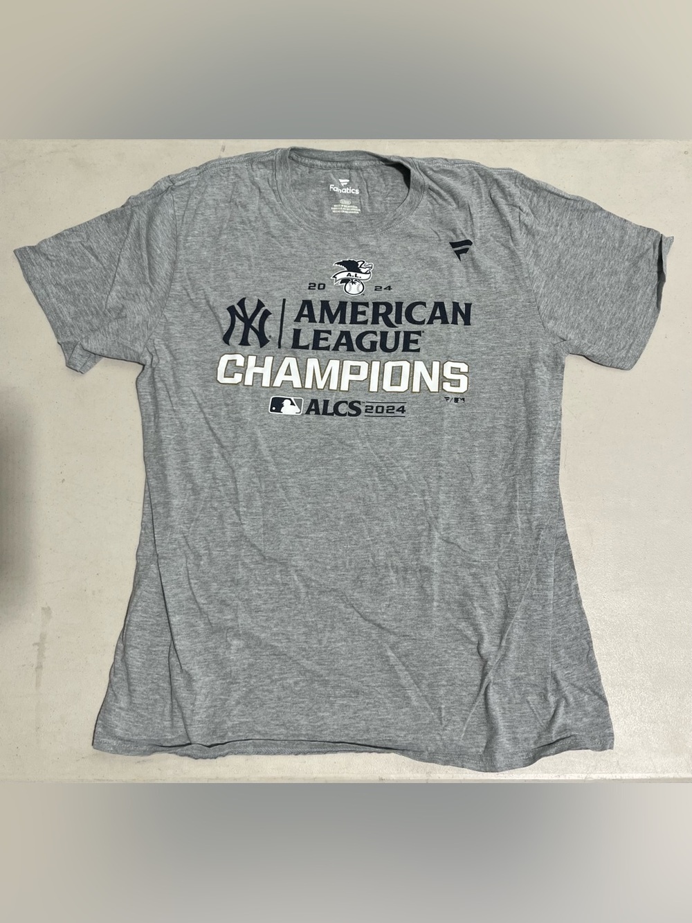 Fanatics Gray Logo Crewneck Tee